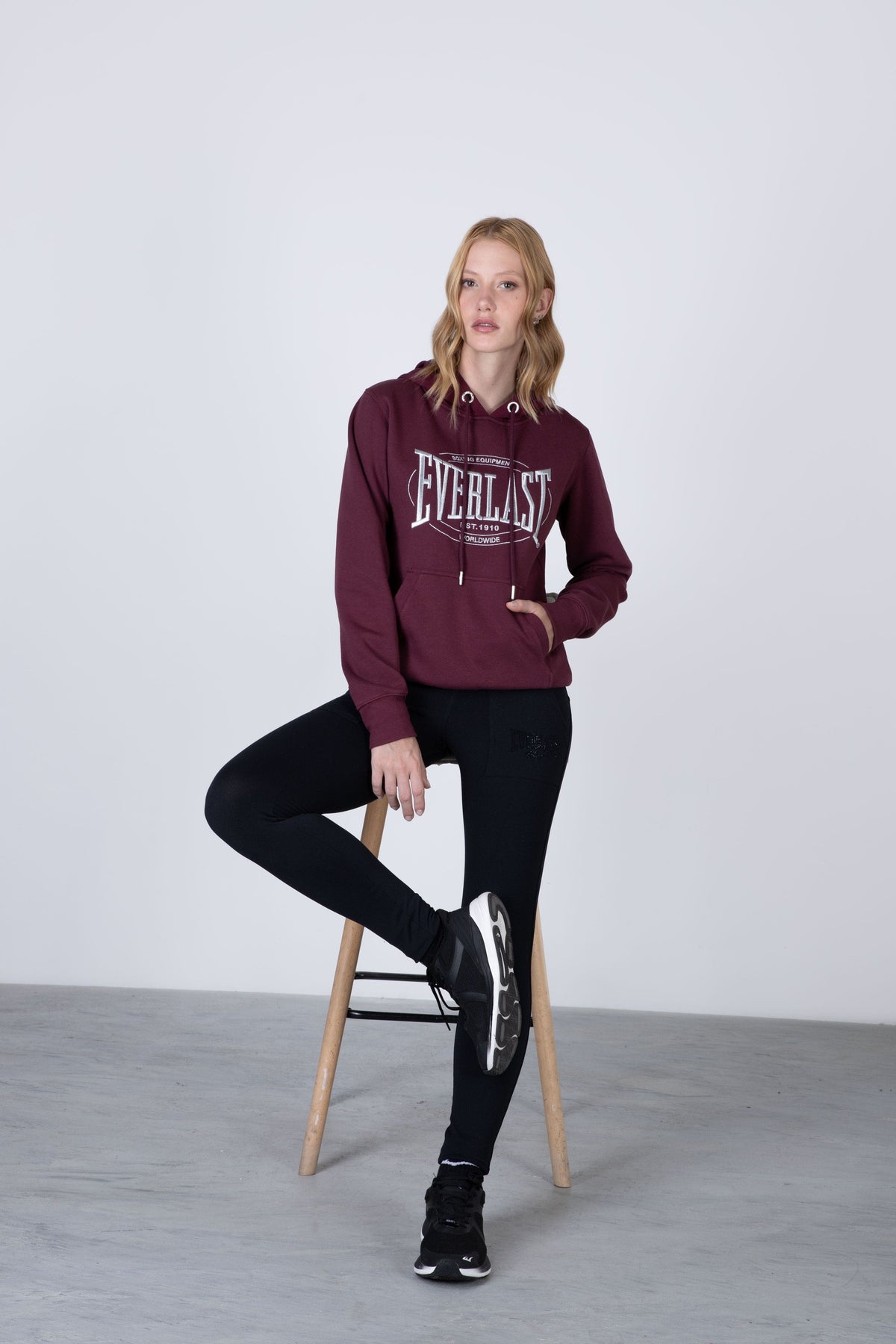 Poleron Hood Ocean Burdeo Everlast
