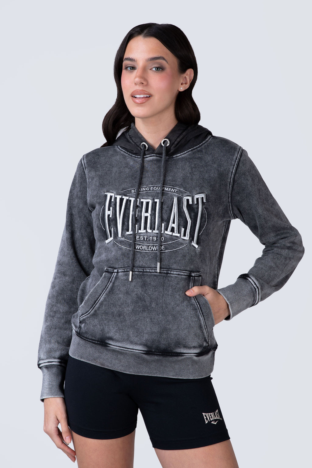 Poleron Hood Ocean Gris Everlast