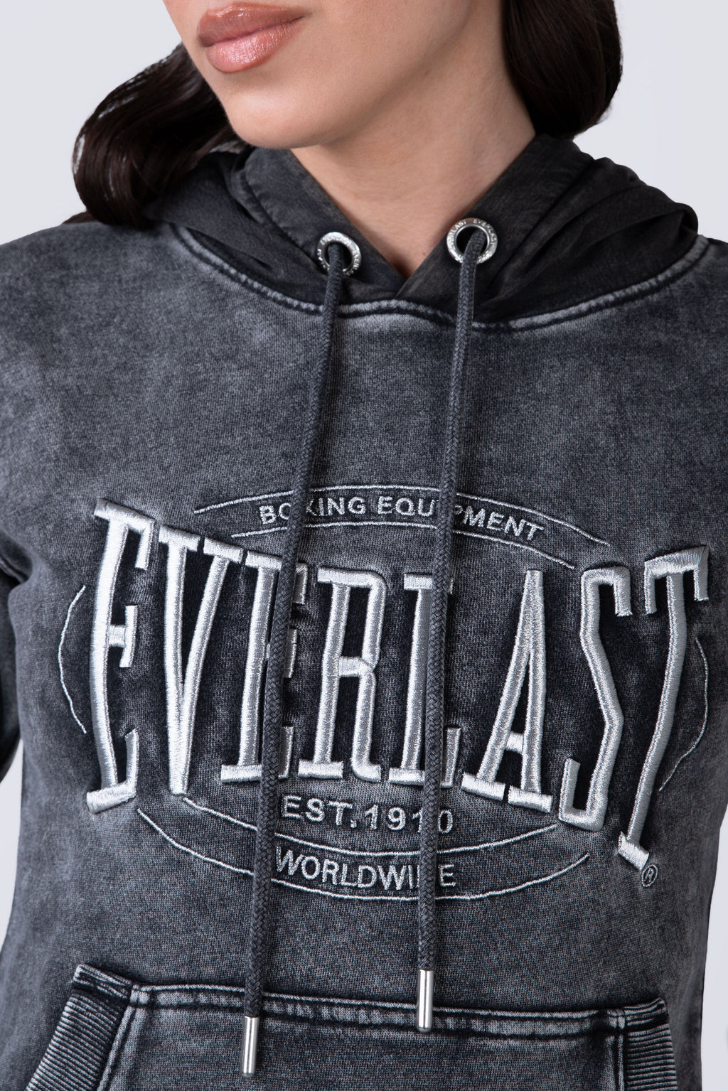 Poleron Hood Ocean Gris Everlast