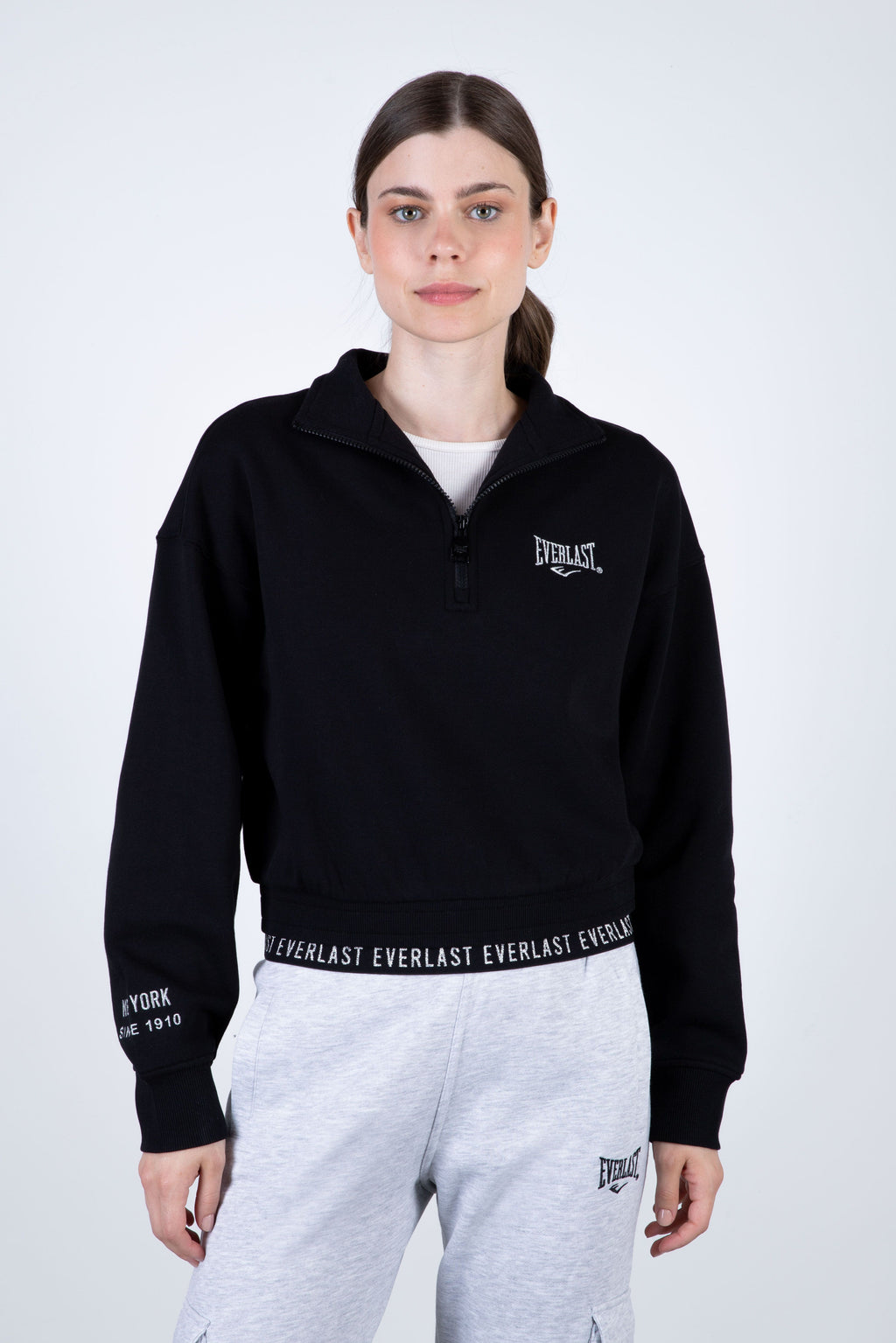Poleron Half Zip Fresh Negro Everlast