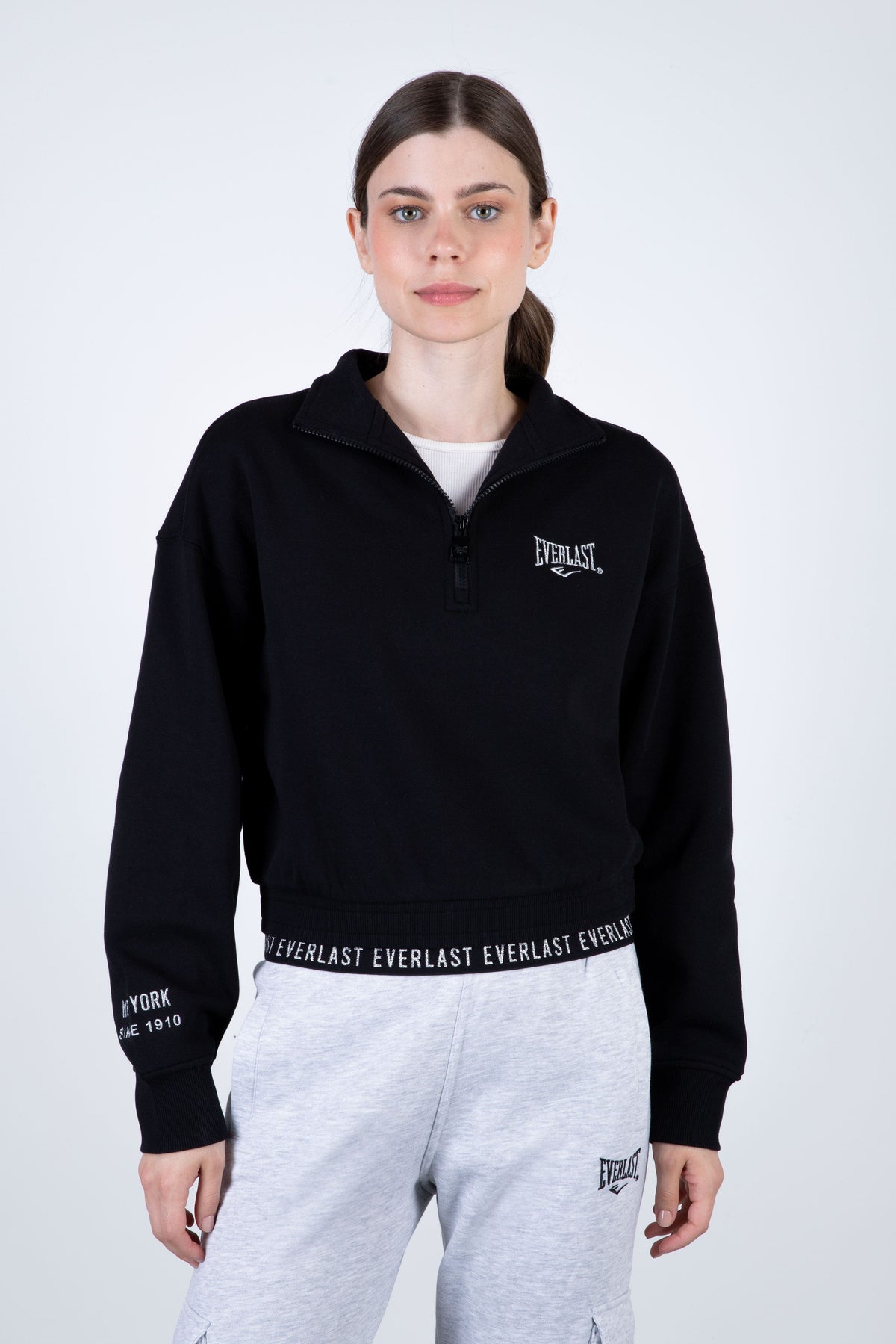 Poleron Half Zip Fresh Negro Everlast
