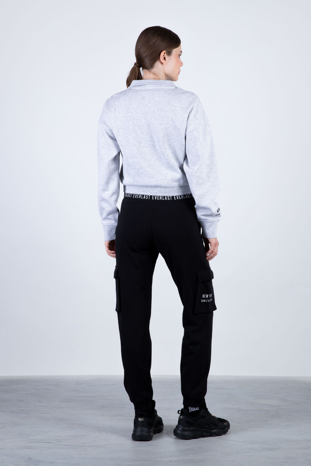 Poleron Half Zip Fresh Gris Everlast