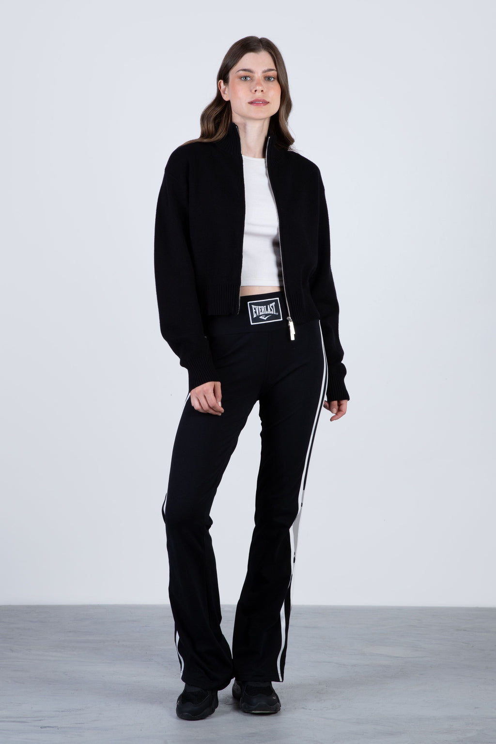 Sweater Cardigan Piscis Negro Everlast