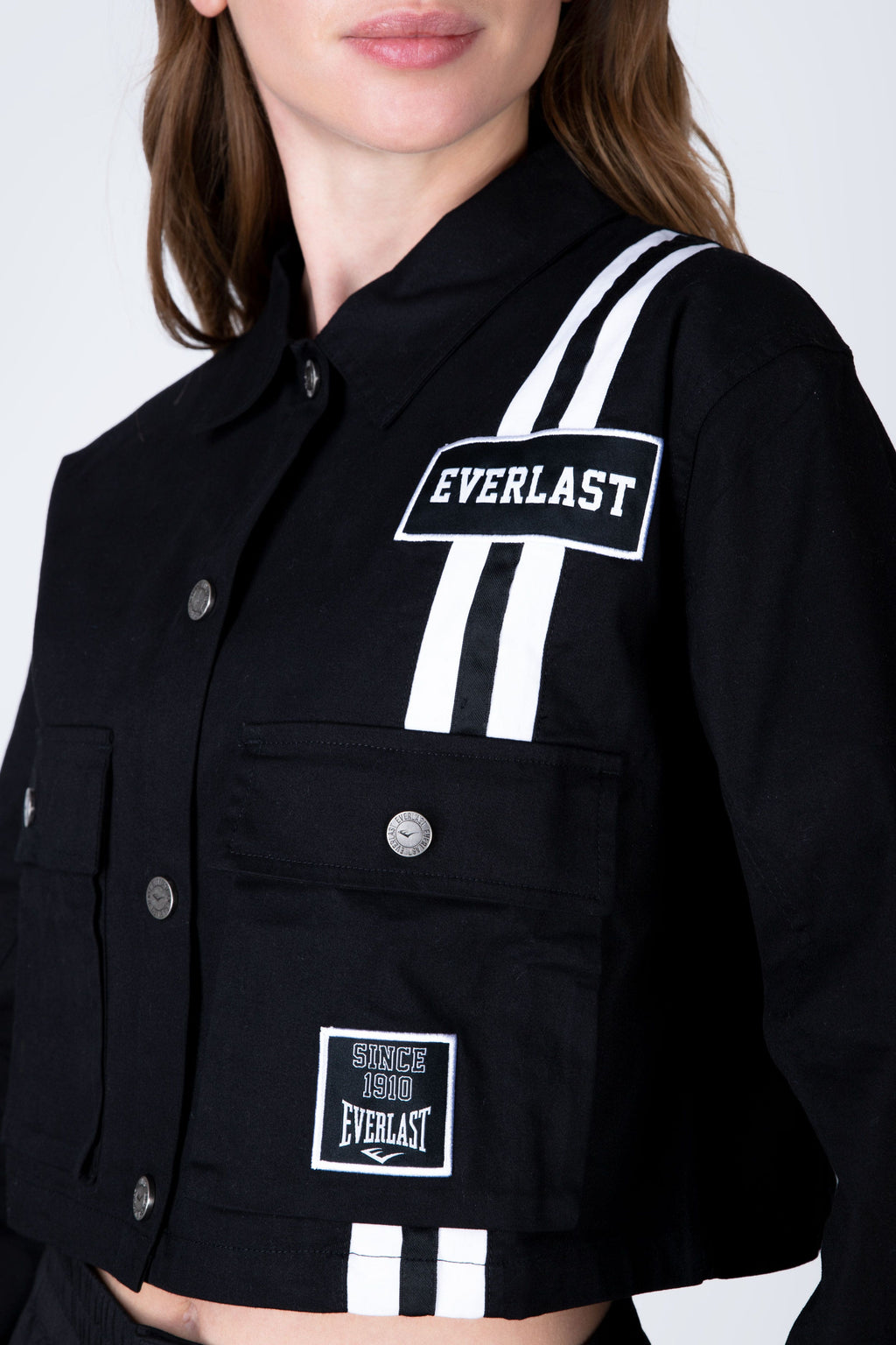 Chaqueta Crop Style Negro Everlast