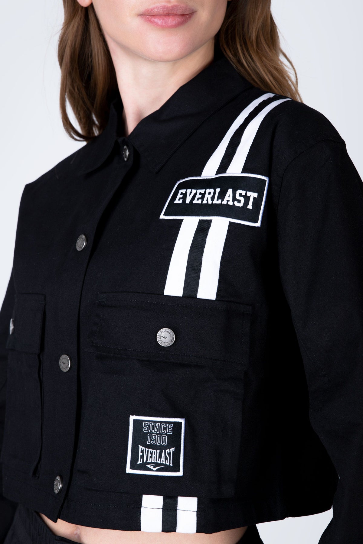 Chaqueta Crop Style Negro Everlast