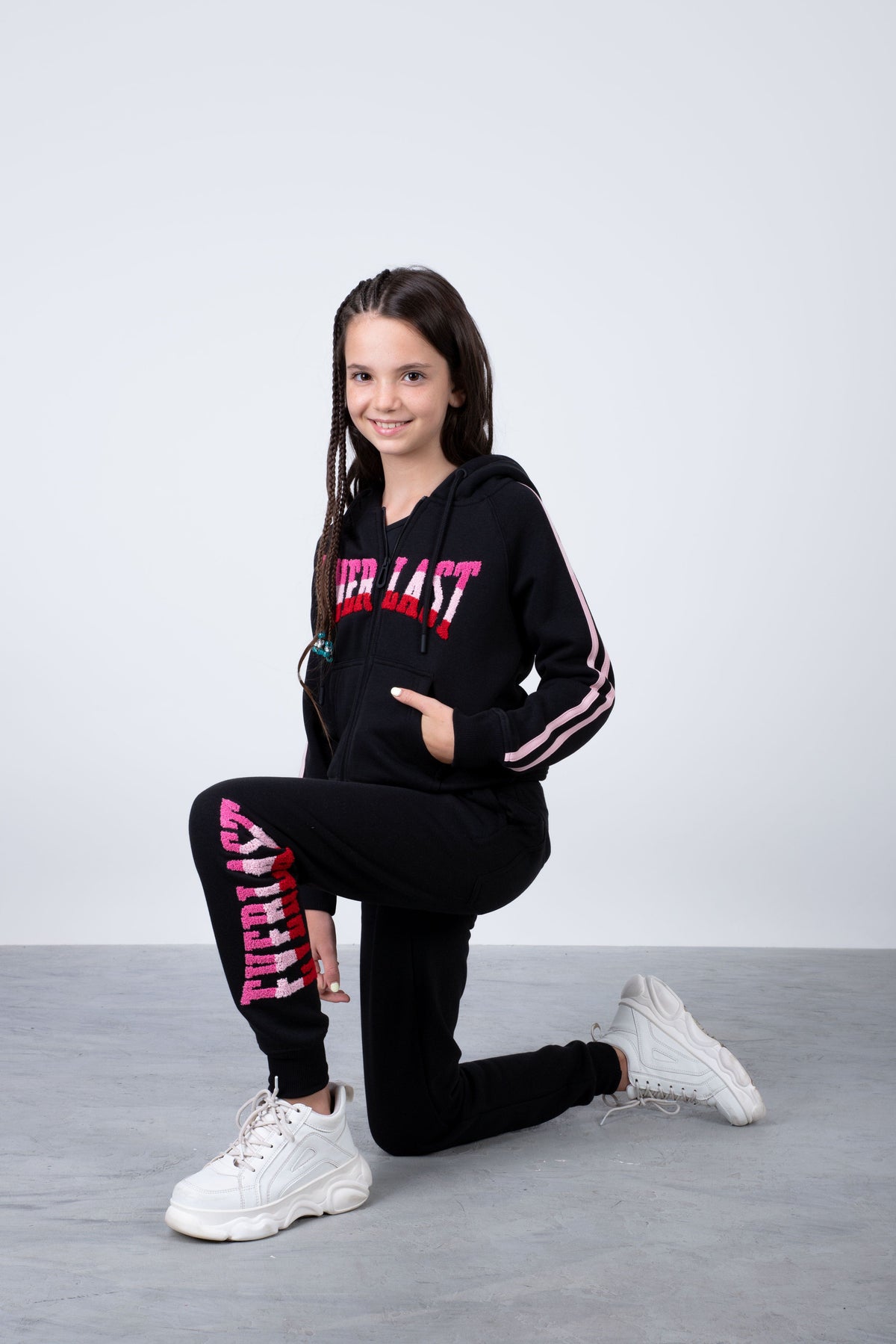 Jogger Wild Niña Negro Everlast