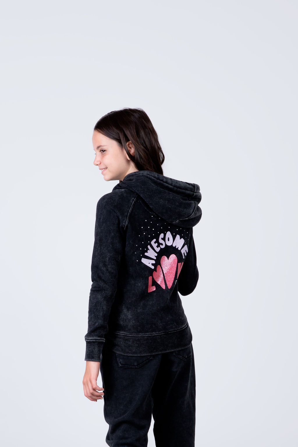 Chaqueta Rabbit Niña Gris Everlast