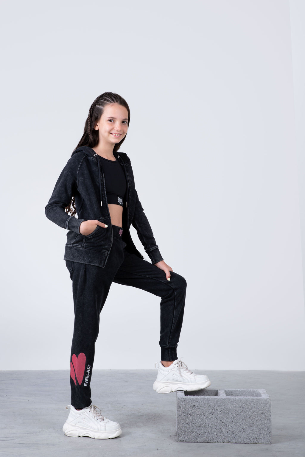 Jogger Rabbit Niña Gris Everlast