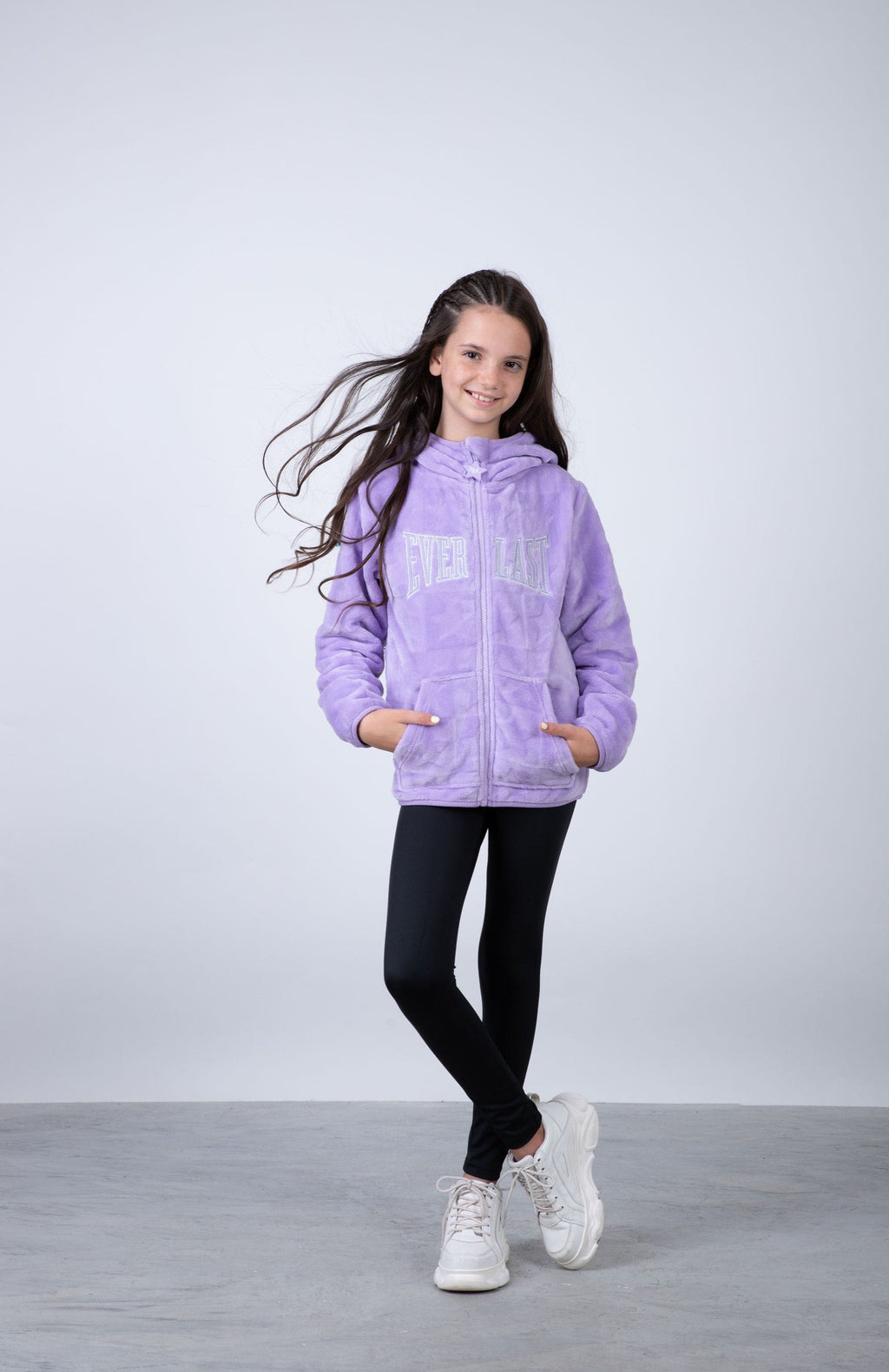 Chaqueta Morella Niña Morado Everlast