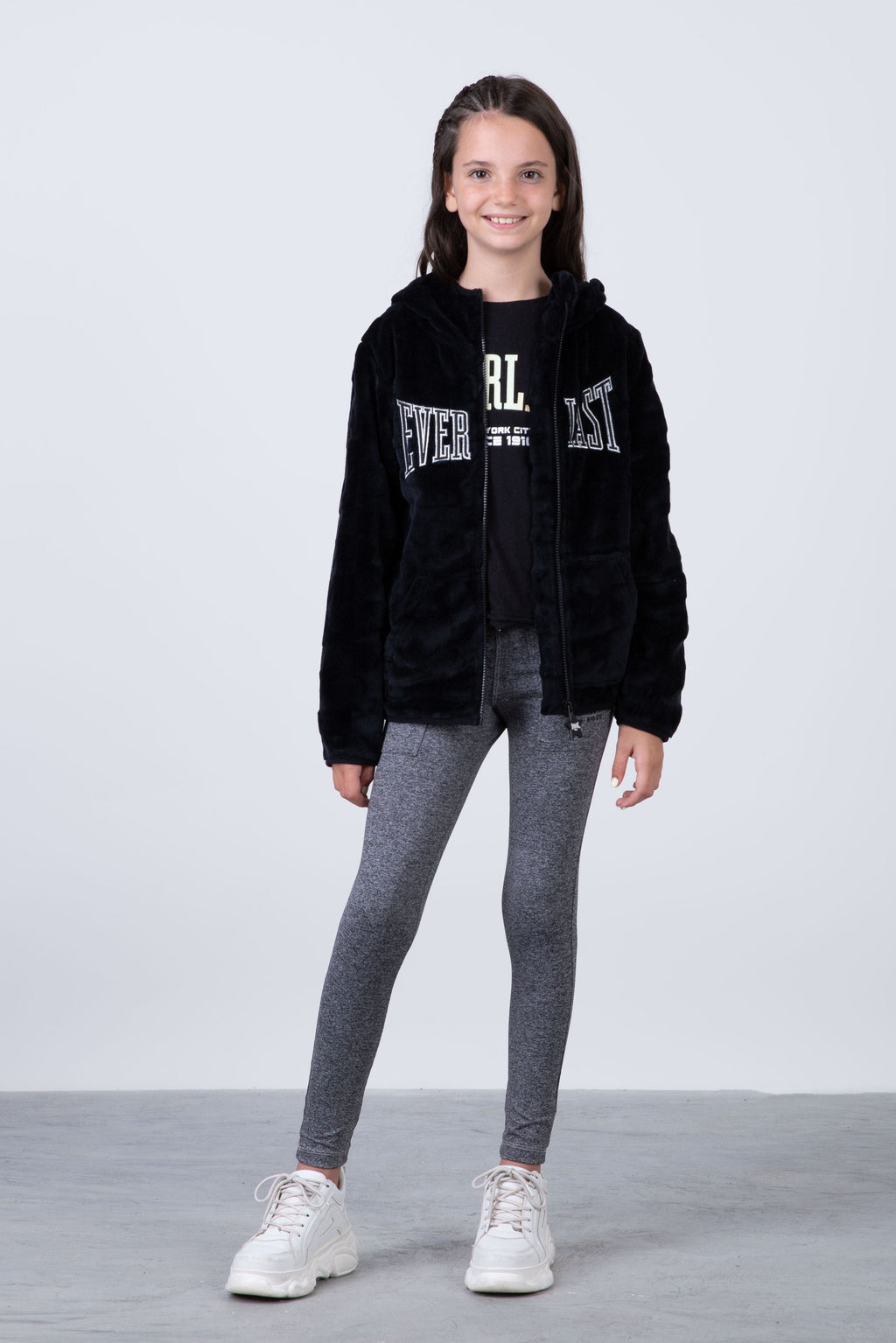 Chaqueta Morella Niña Negro Everlast
