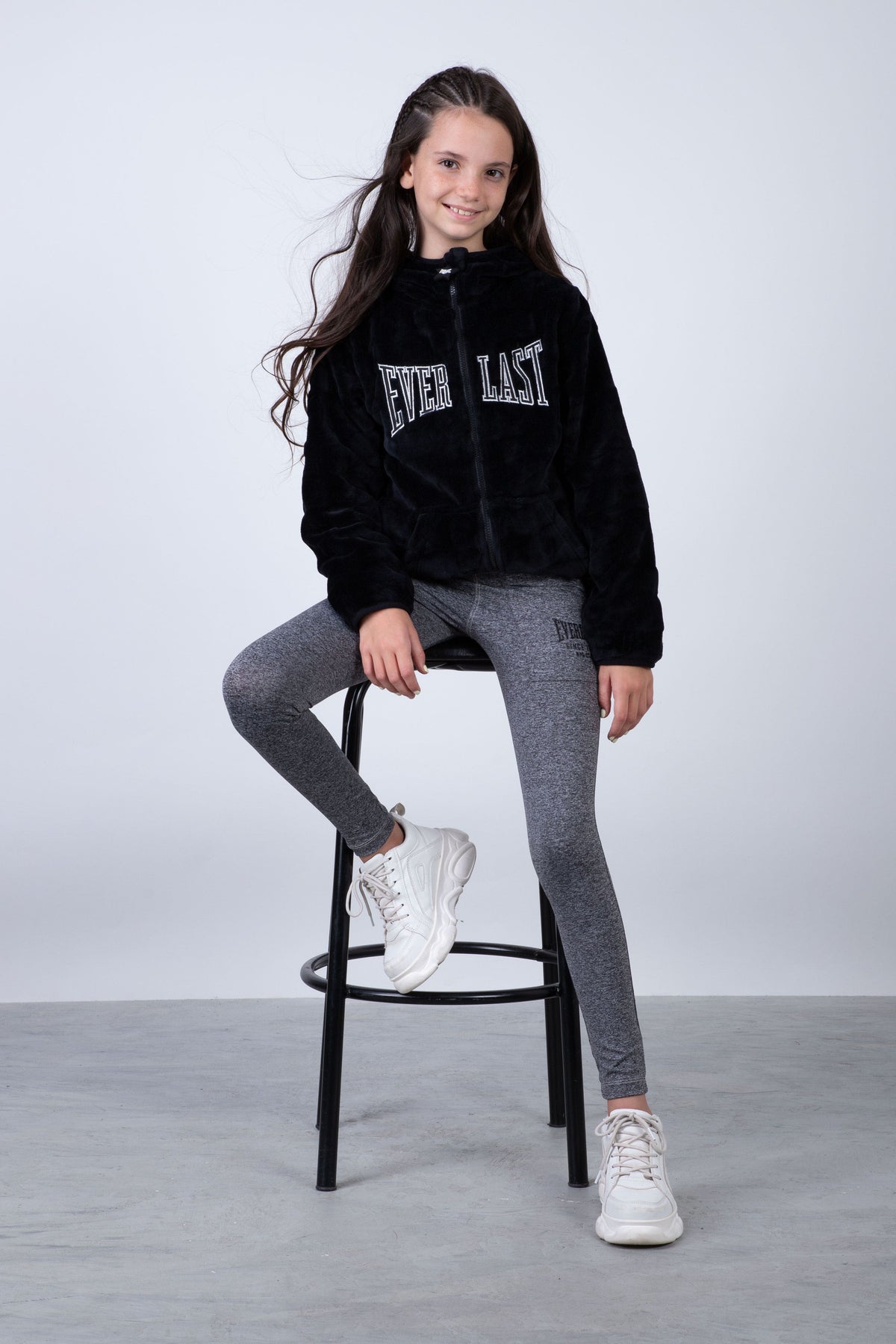 Chaqueta Morella Niña Negro Everlast