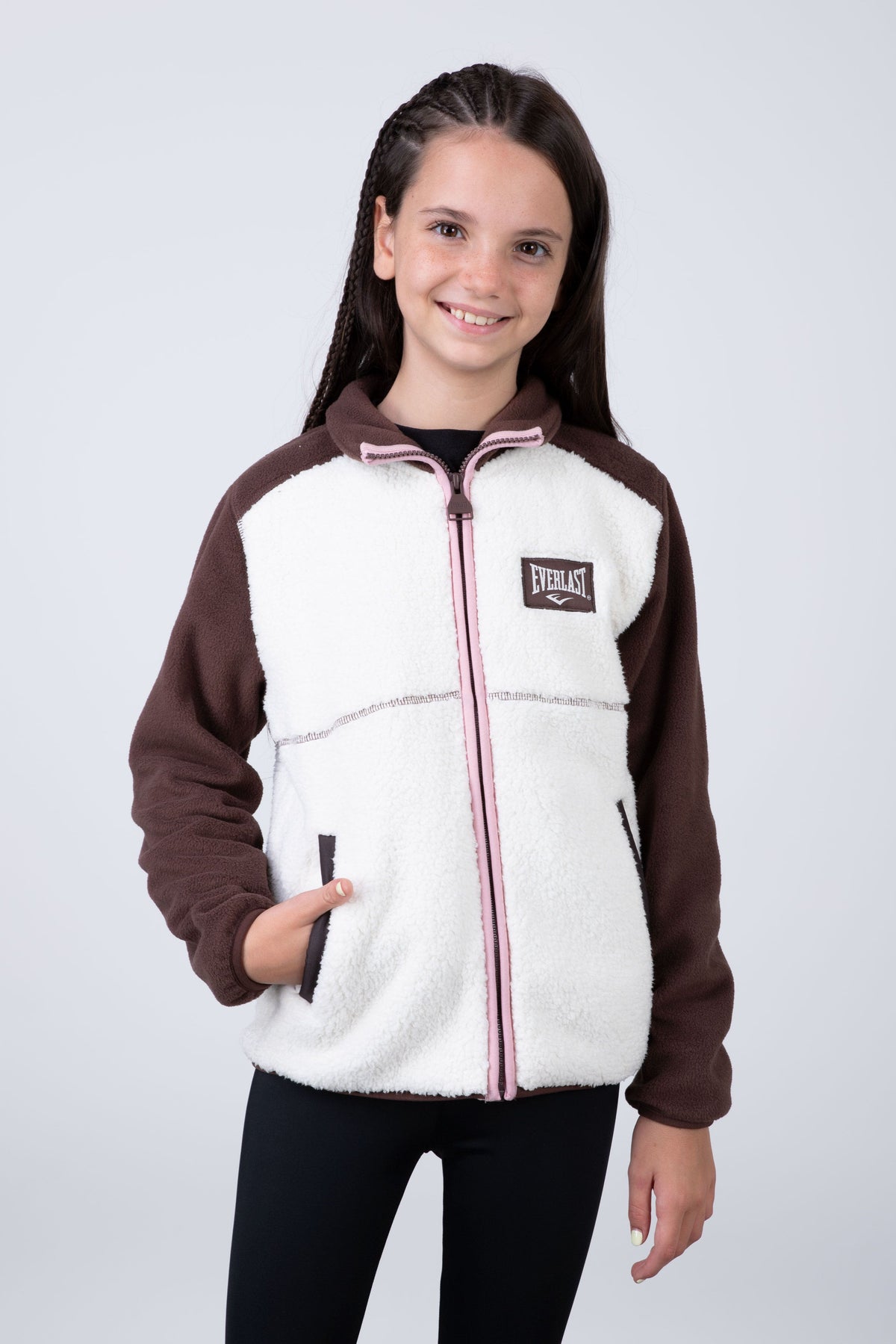 Chaqueta Polar Tilo Niña Café Everlast