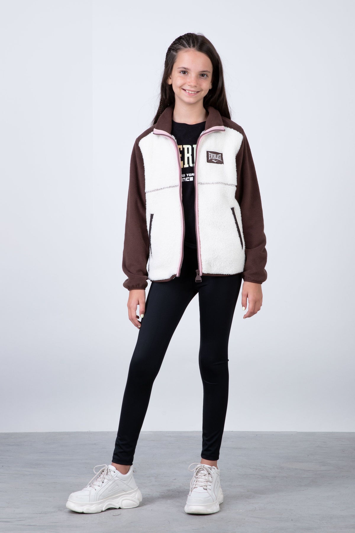 Chaqueta Polar Tilo Niña Café Everlast