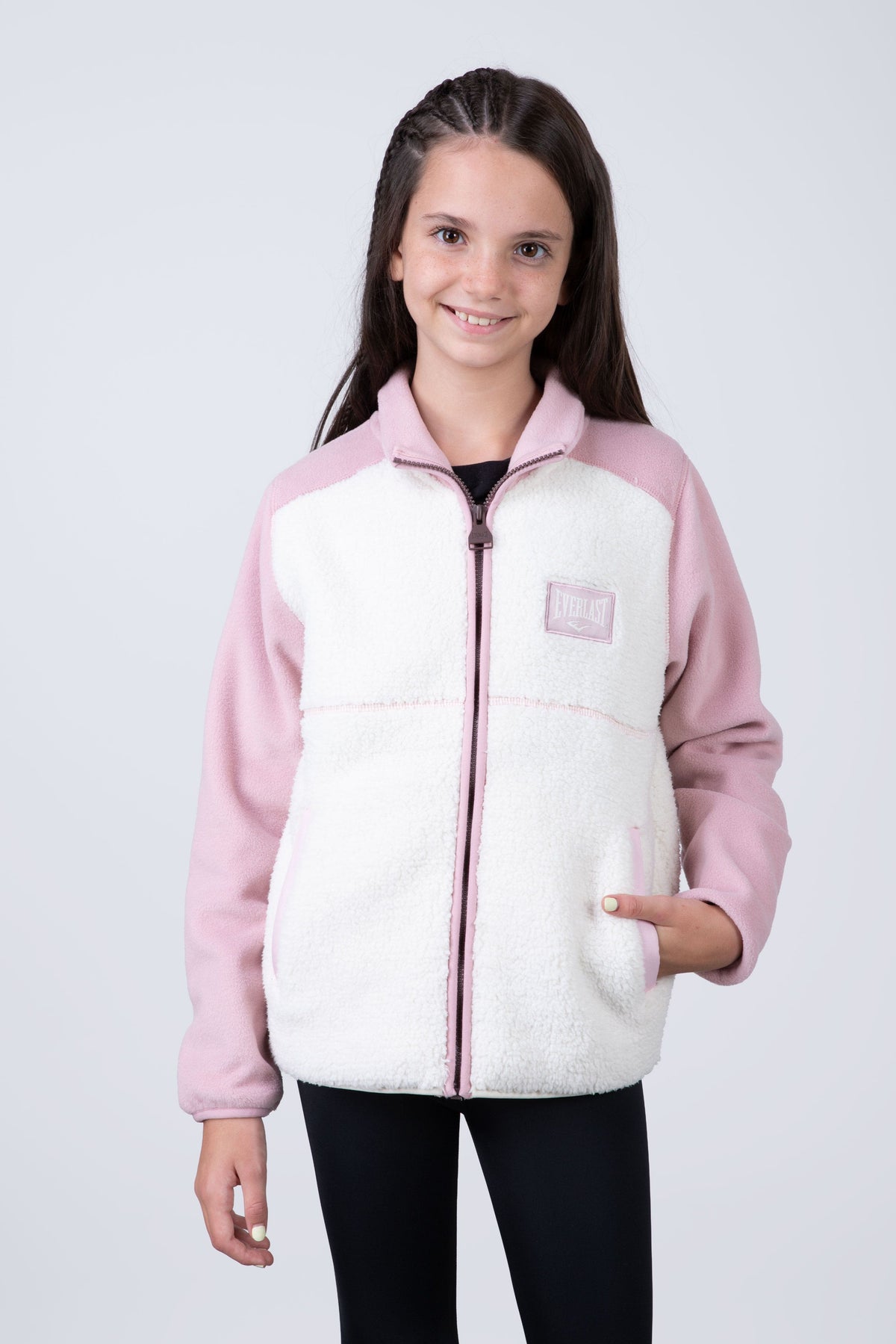 Chaqueta Polar Tilo Niña Rosado Everlast