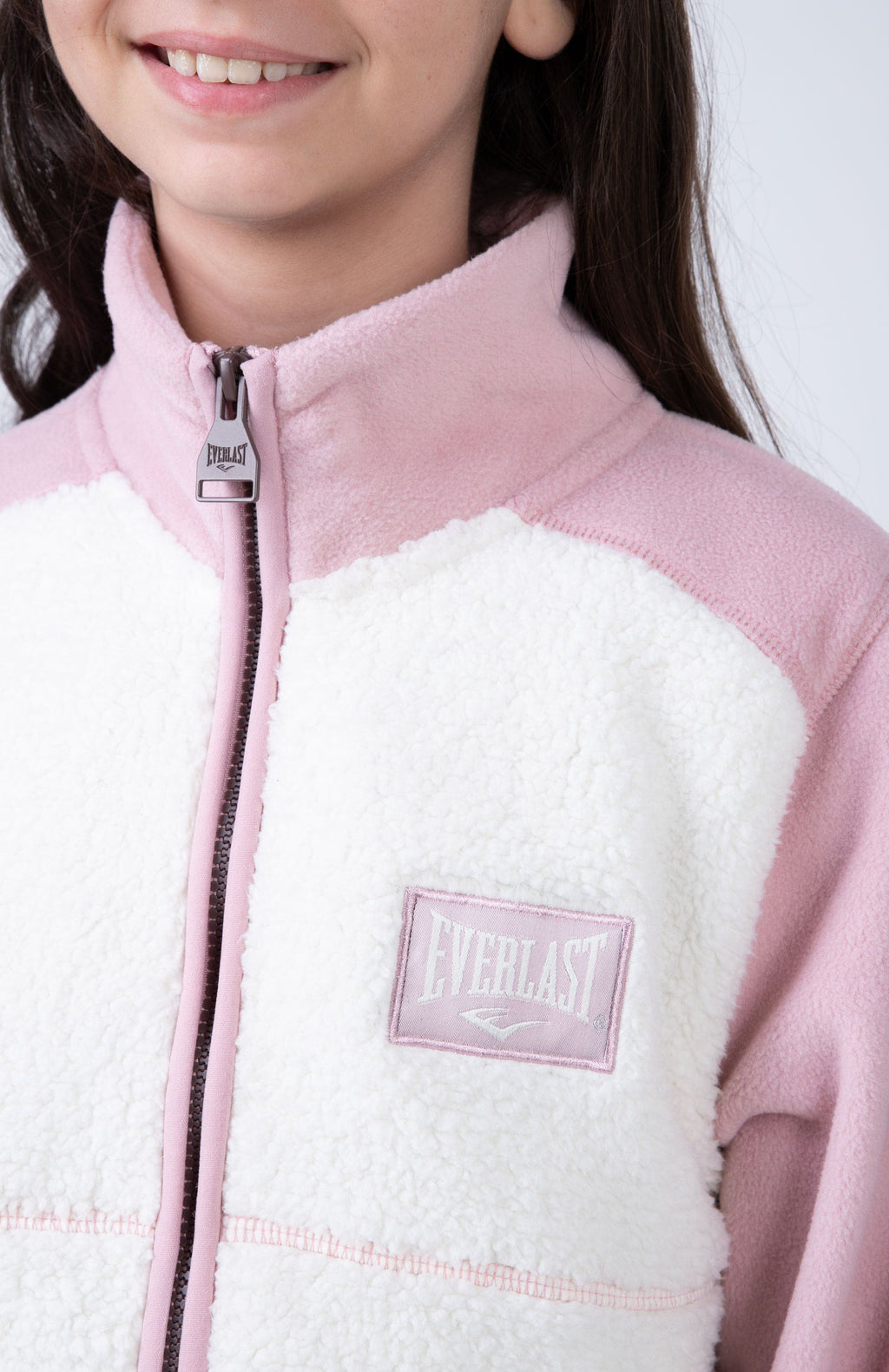 Chaqueta Polar Tilo Niña Rosado Everlast