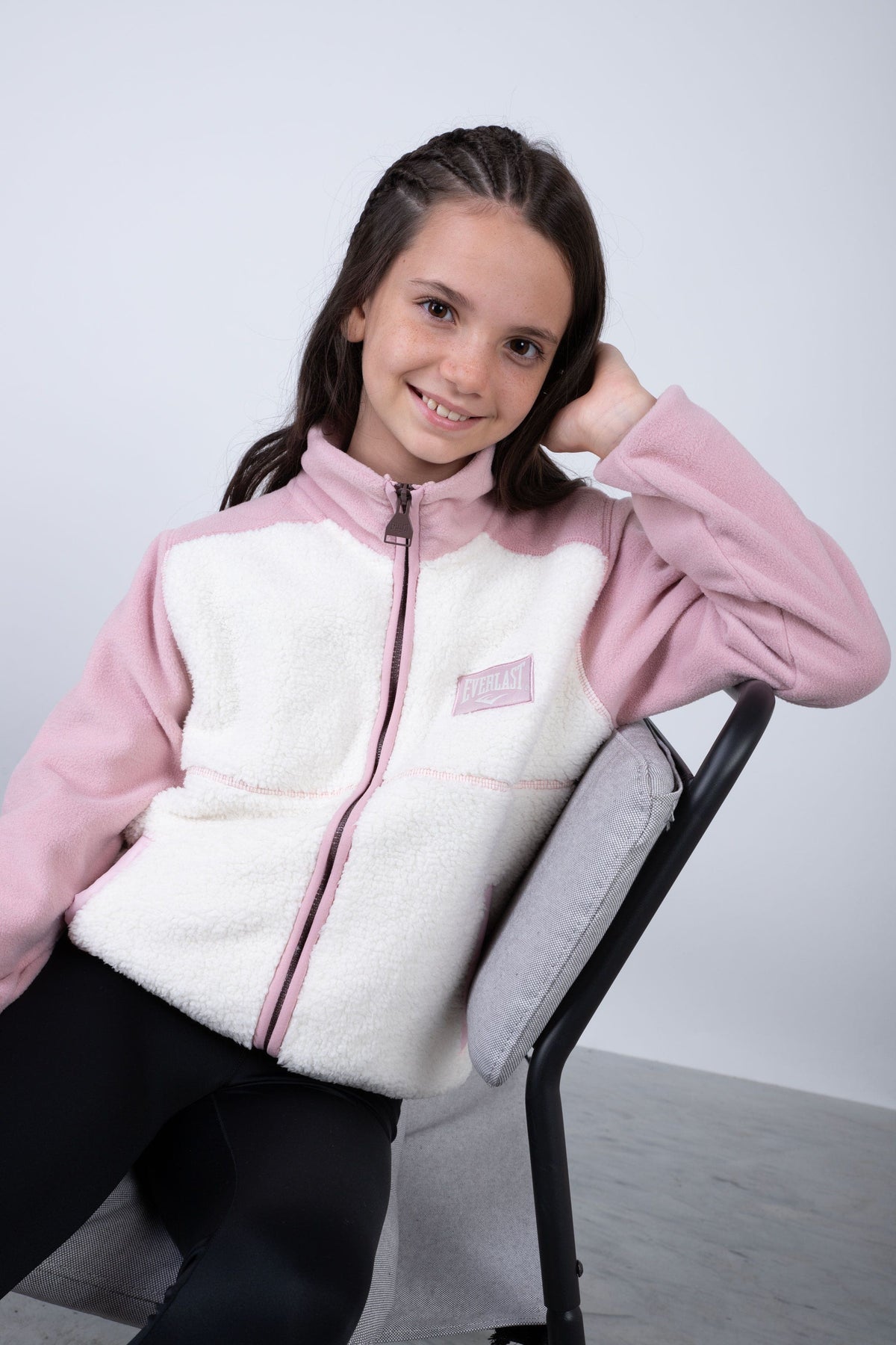 Chaqueta Polar Tilo Niña Rosado Everlast