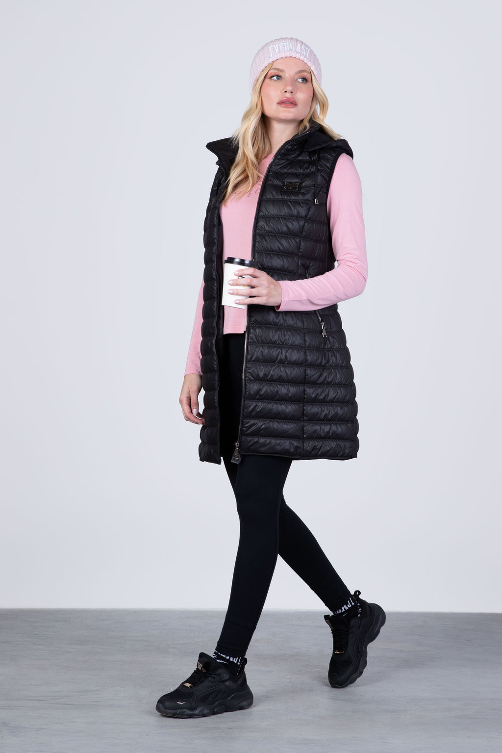 Parka Sin Manga Long Enjoy Negro Everlast