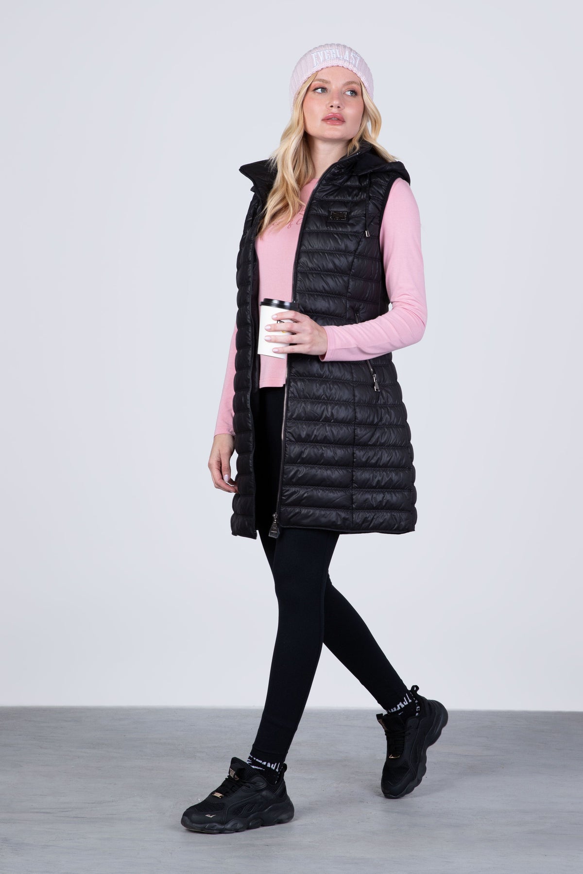 Parka Sin Manga Long Enjoy Negro Everlast
