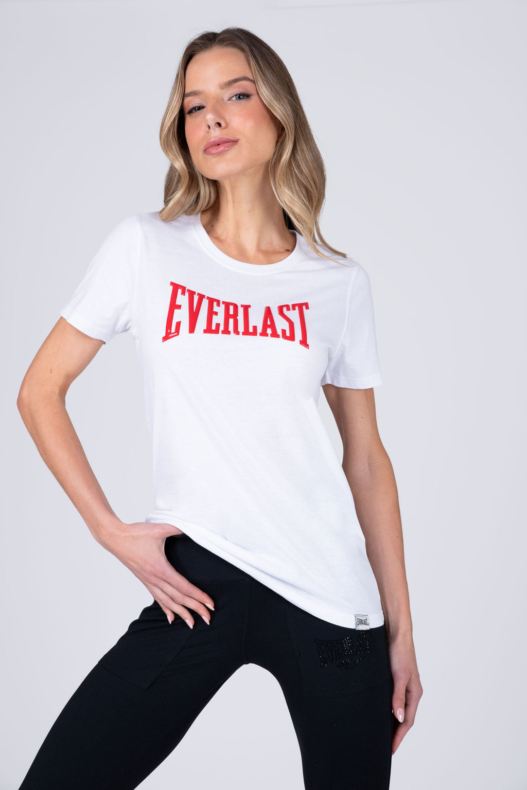 Polera Manga Corta Lookout Blanco Everlast