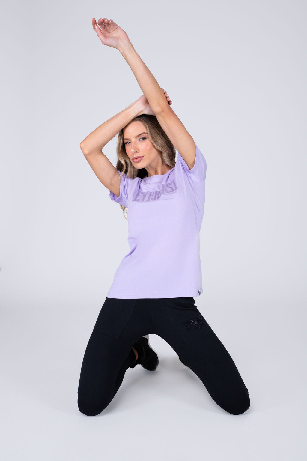 Polera Manga Corta Lookout Morado Everlast