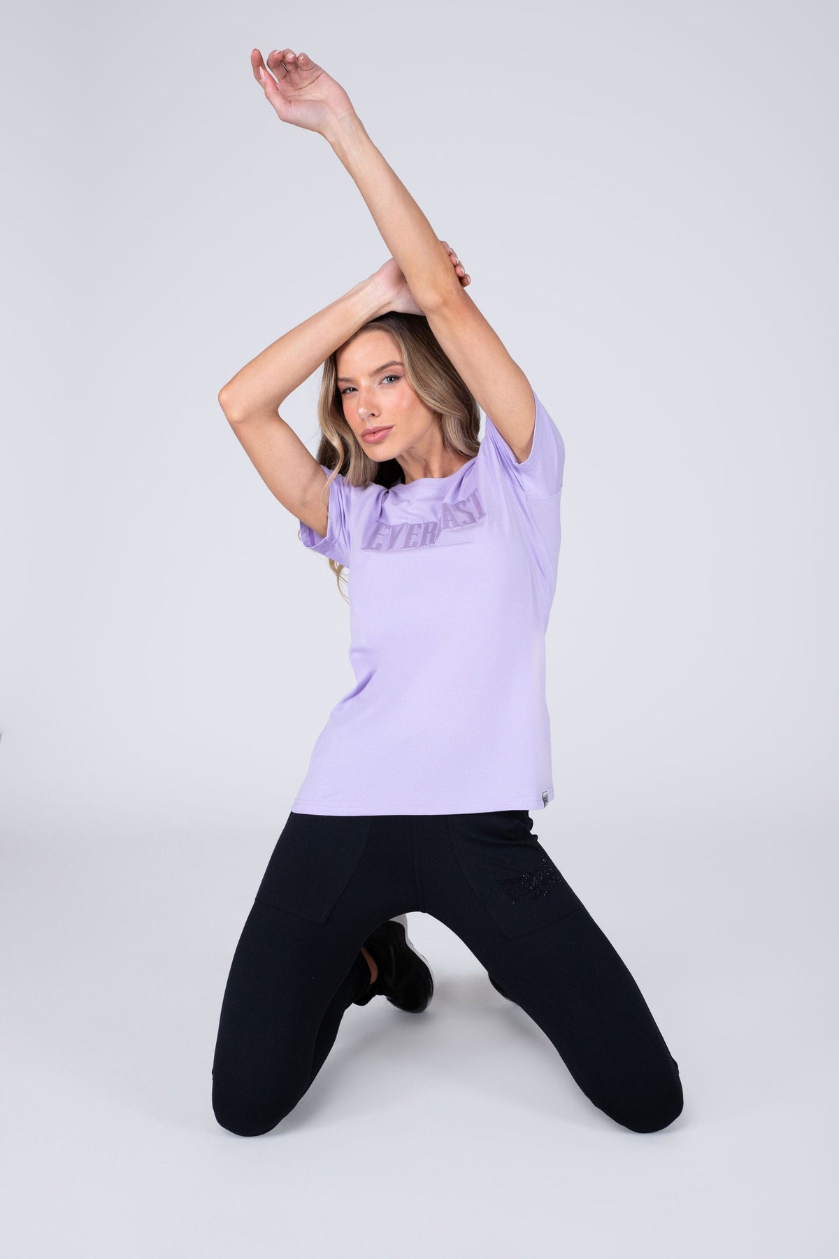 Polera Manga Corta Lookout Morado Everlast