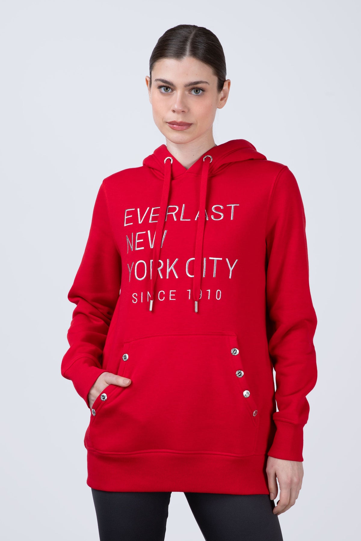 Poleron Hood Strong Rojo Everlast