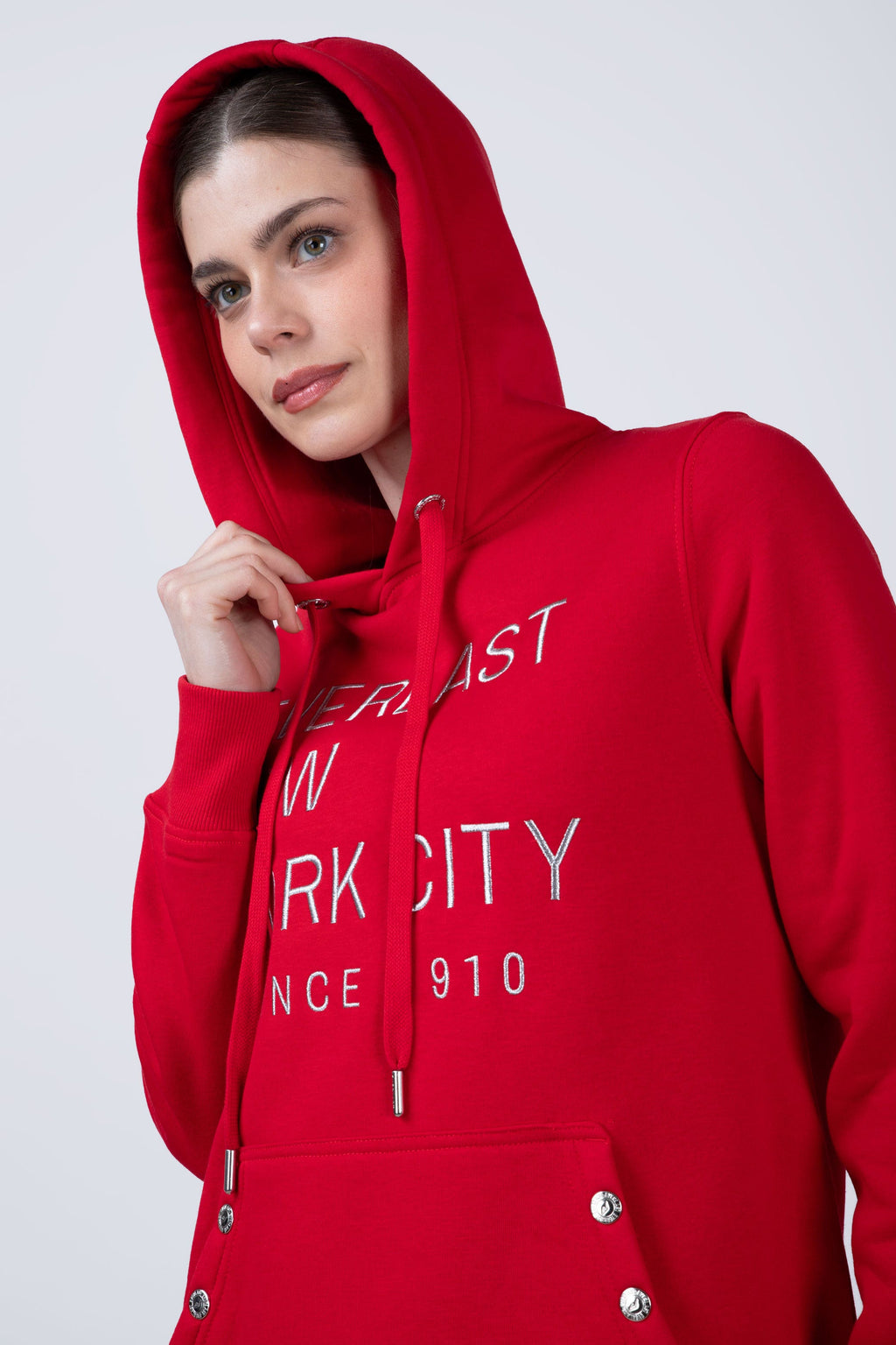 Poleron Hood Strong Rojo Everlast
