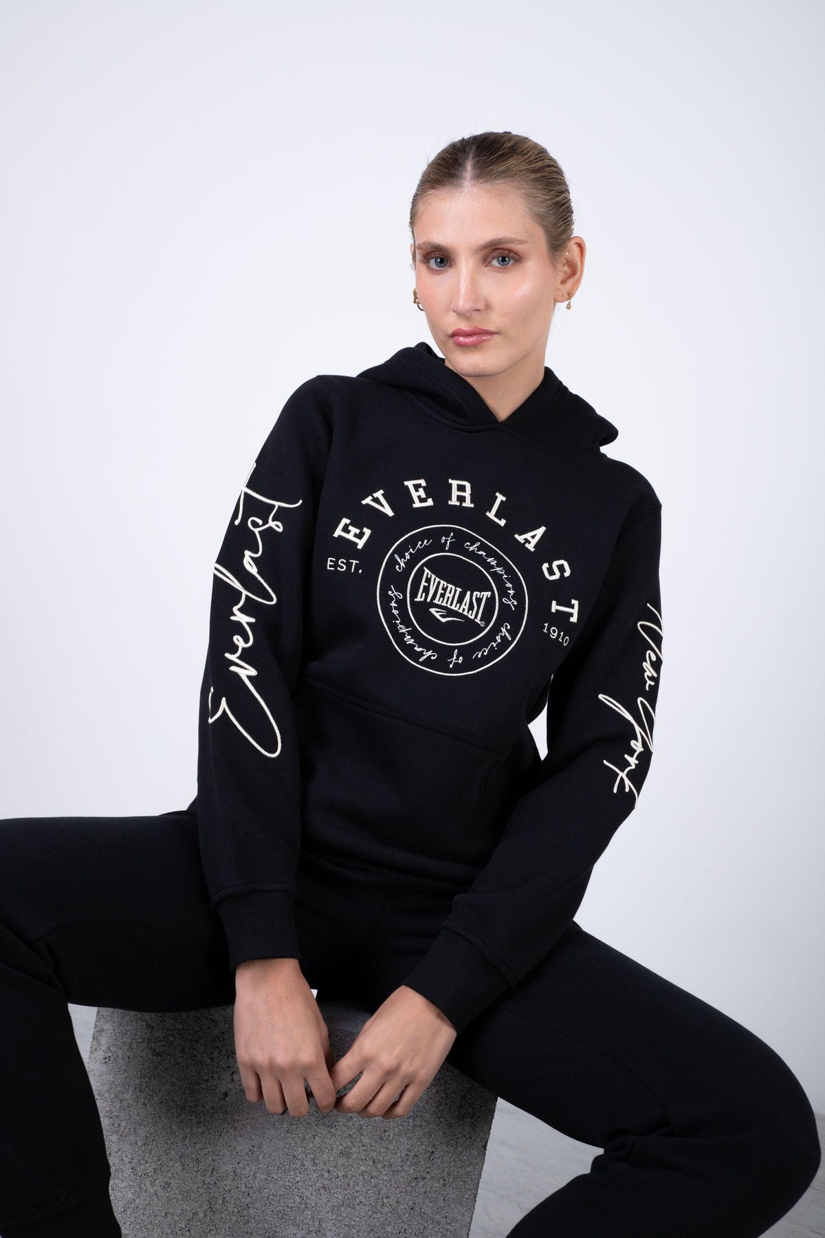 Poleron Hood Nation Negro Everlast