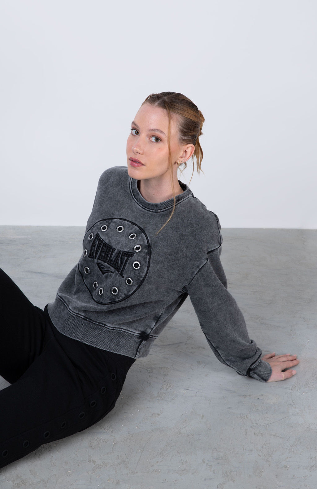 Poleron Crew Neck Eye Gris Everlast