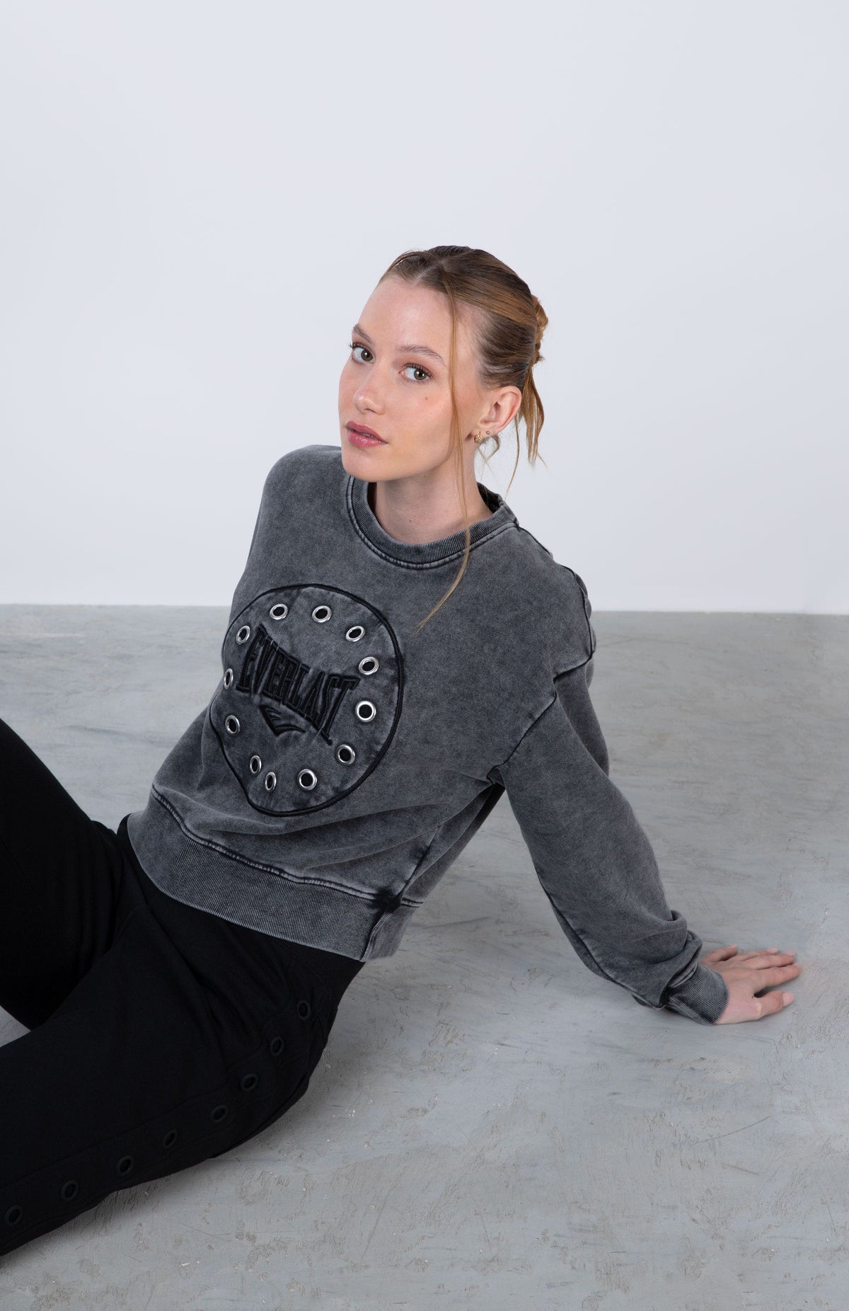 Poleron Crew Neck Eye Gris Everlast