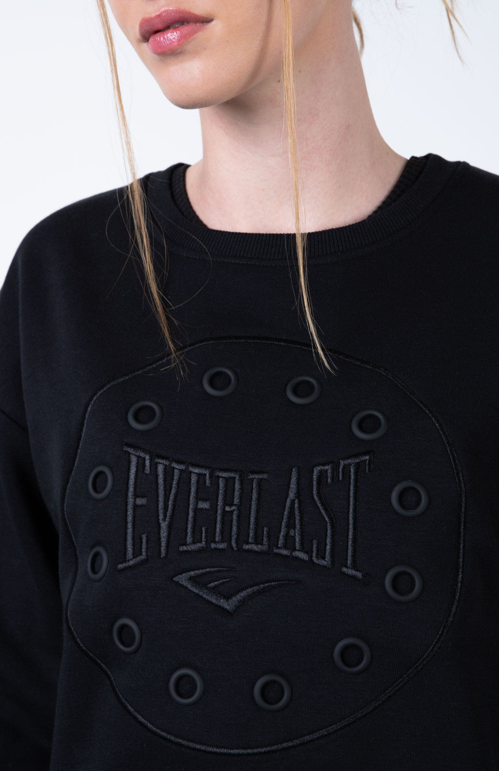Poleron Crew Neck Eye Negro Everlast