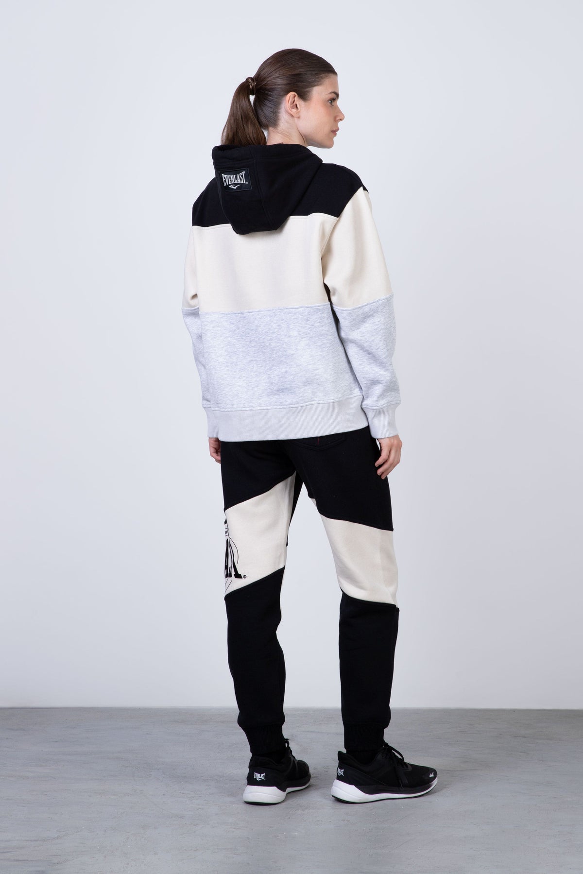 Poleron Hood Active Gris Everlast