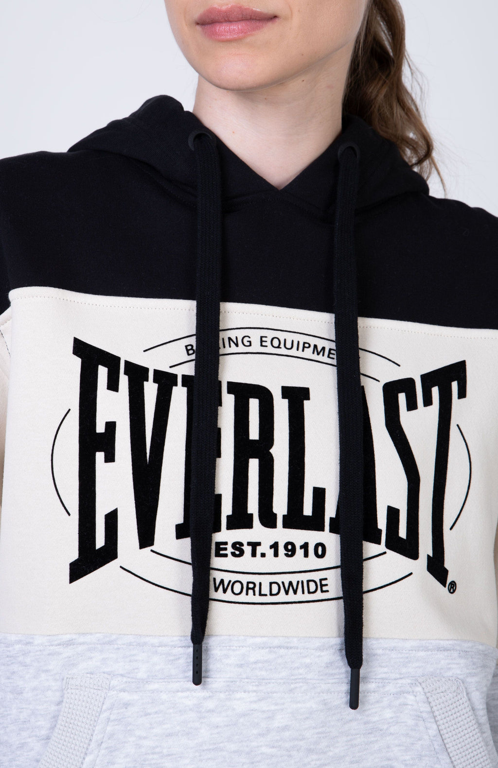 Poleron Hood Active Gris Everlast