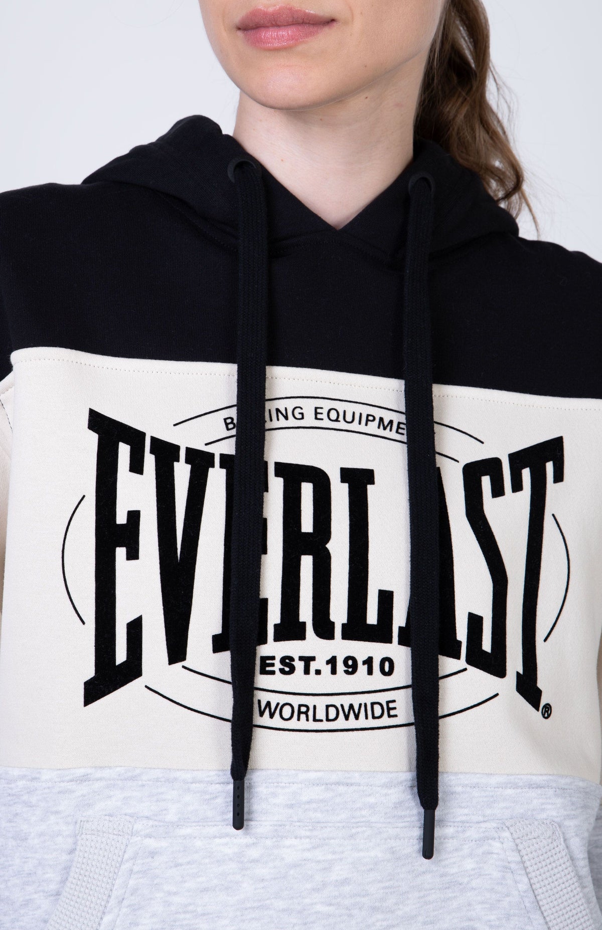 Poleron Hood Active Gris Everlast