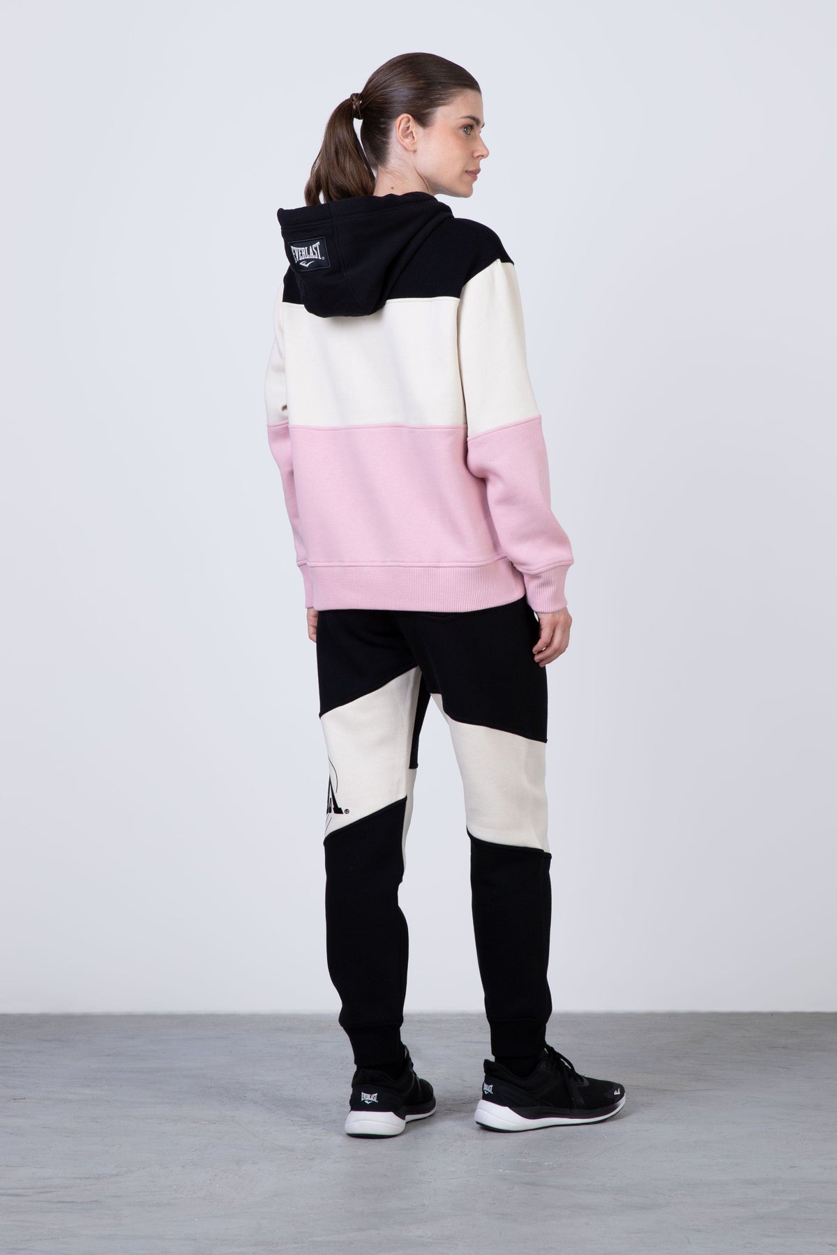 Poleron Hood Active Rosado Everlast