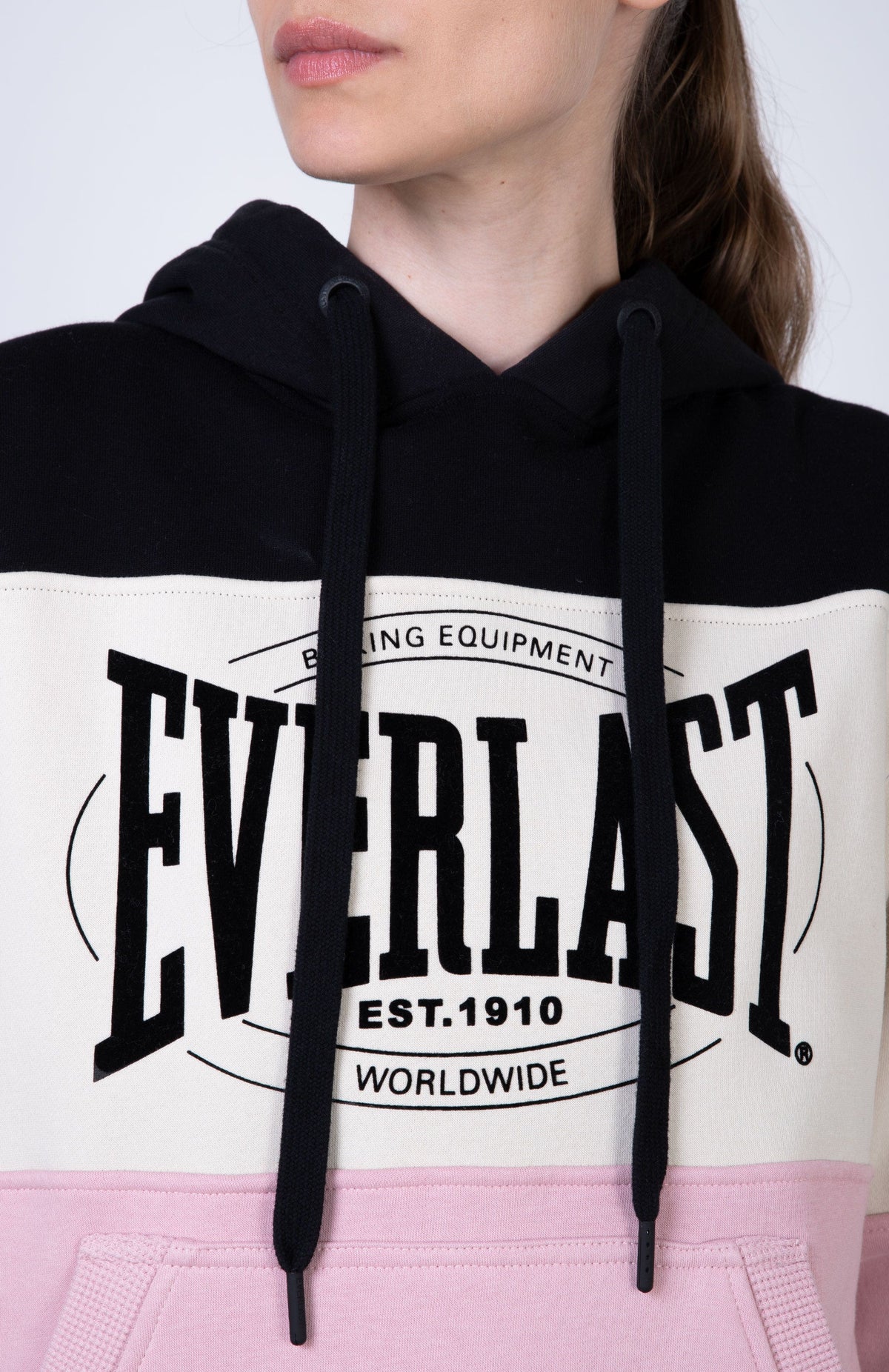 Poleron Hood Active Rosado Everlast