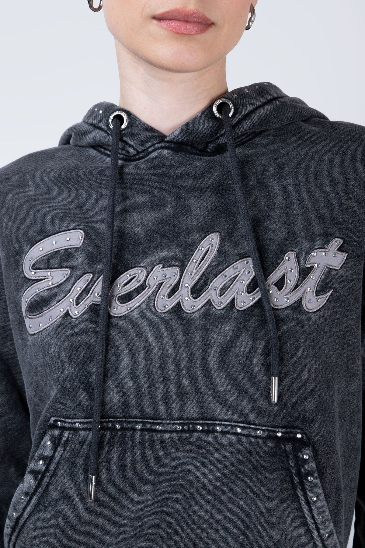Poleron Hood London Gris Everlast