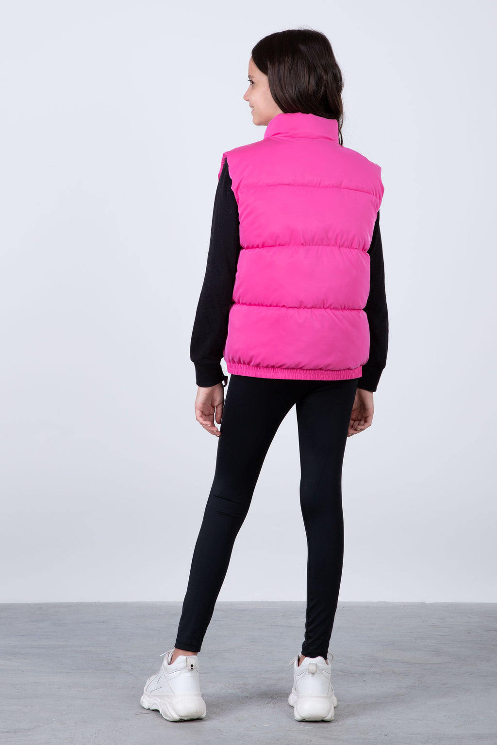 Parka Vest Flash Niña Rosado Everlast