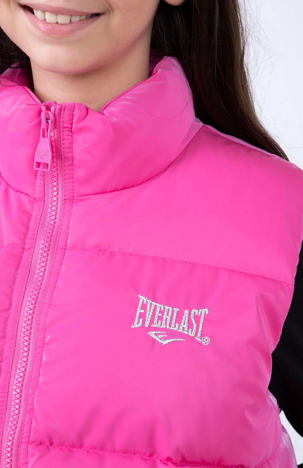 Parka Vest Flash Niña Rosado Everlast