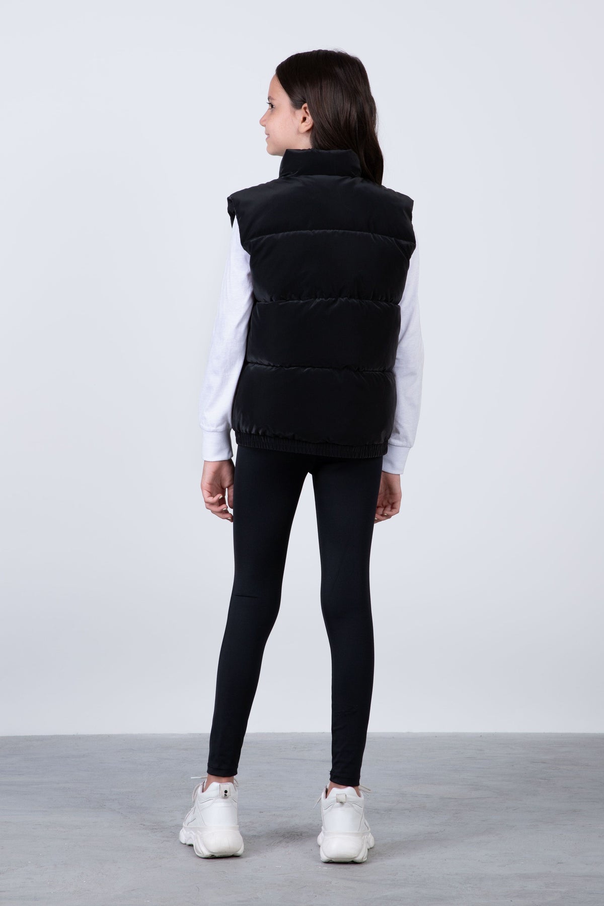 Parka Vest Flash Niña Negro Everlast