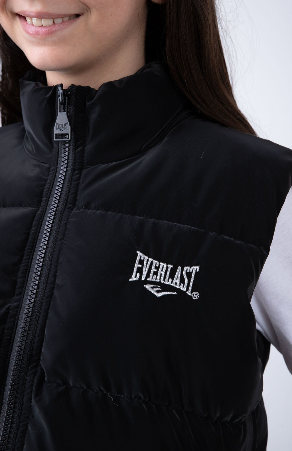 Parka Vest Flash Niña Negro Everlast