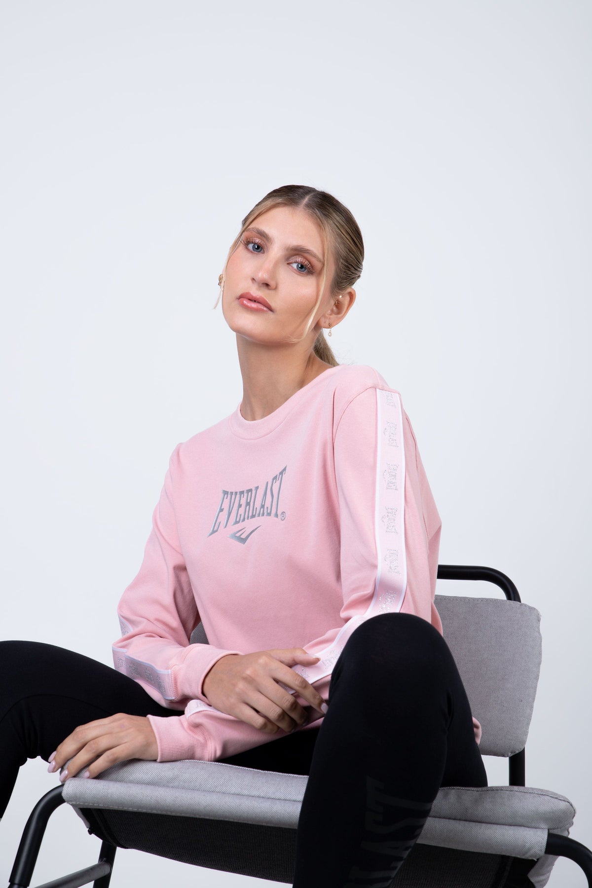 Polera Manga Larga Darkk Rosado Everlast