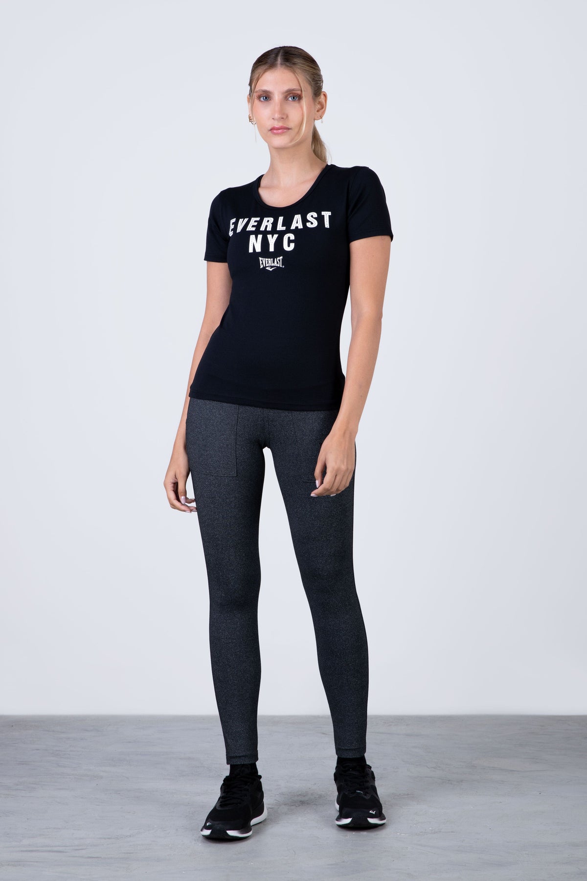 Polera Manga Corta Victory Negro Everlast