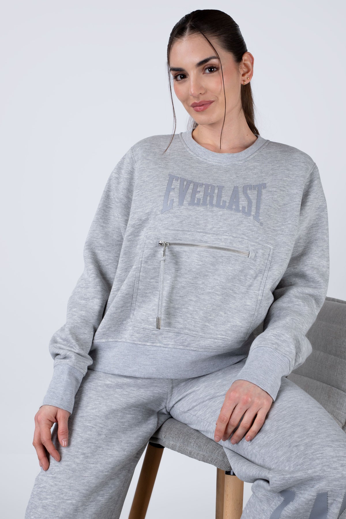 Poleron Crew Neck Extreme Gris Everlast