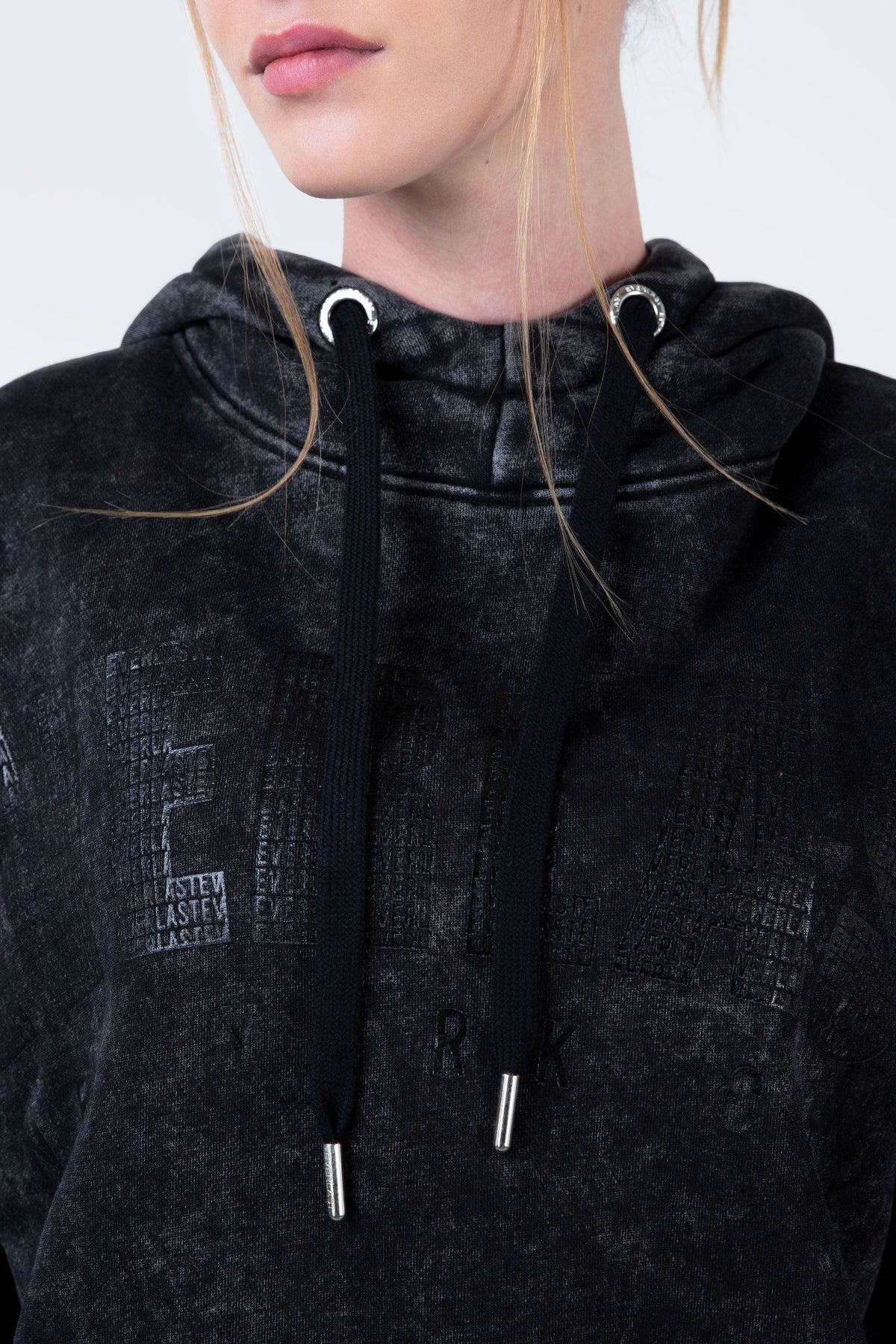 Poleron Hood Full Gris Everlast