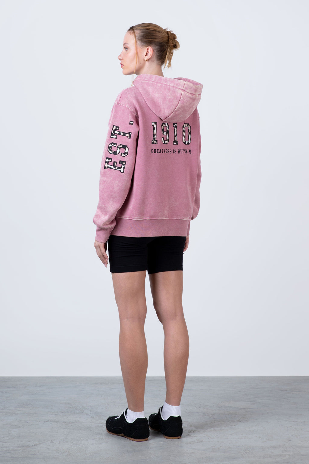 Poleron Hood French Rosado Everlast