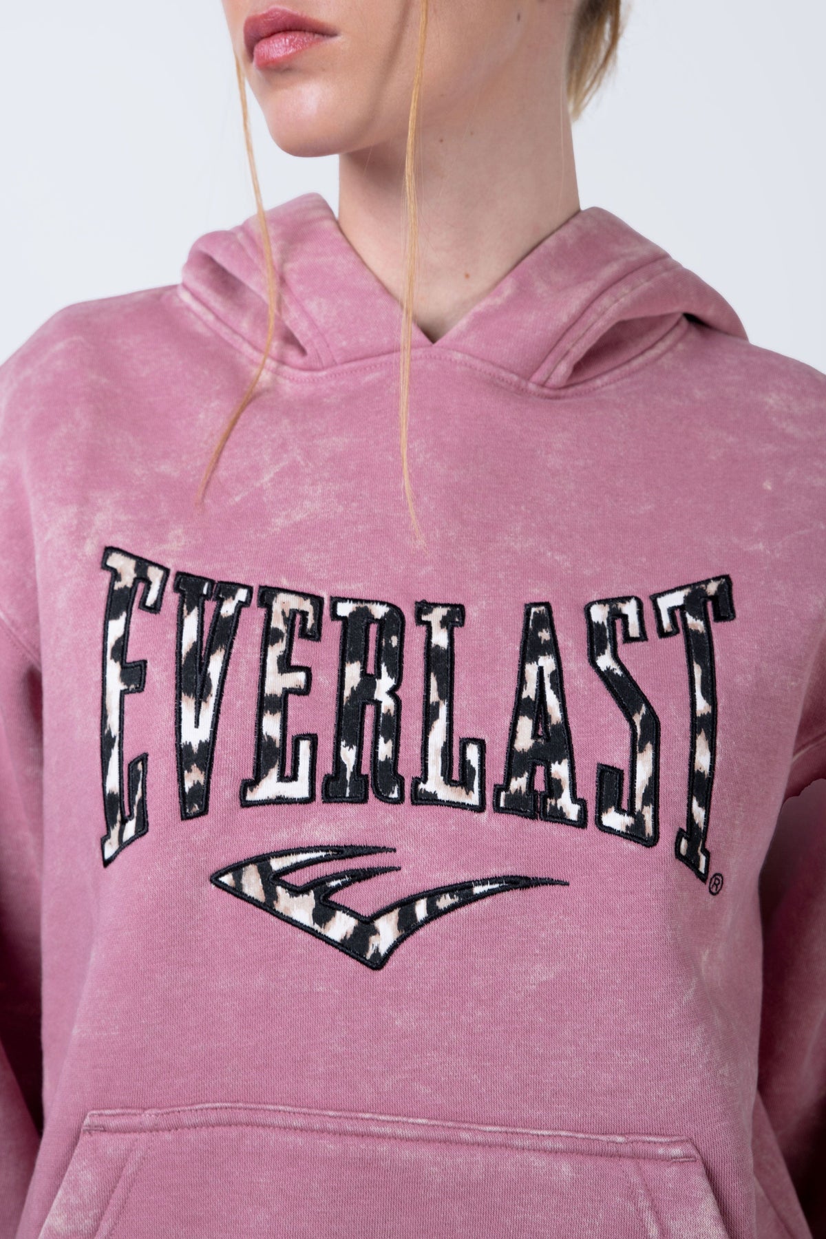 Poleron Hood French Rosado Everlast