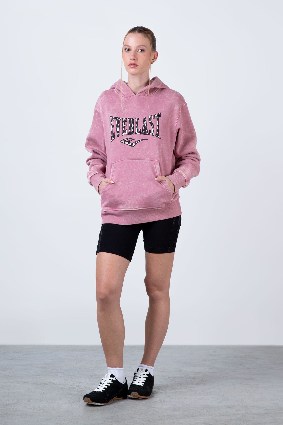 Poleron Hood French Rosado Everlast