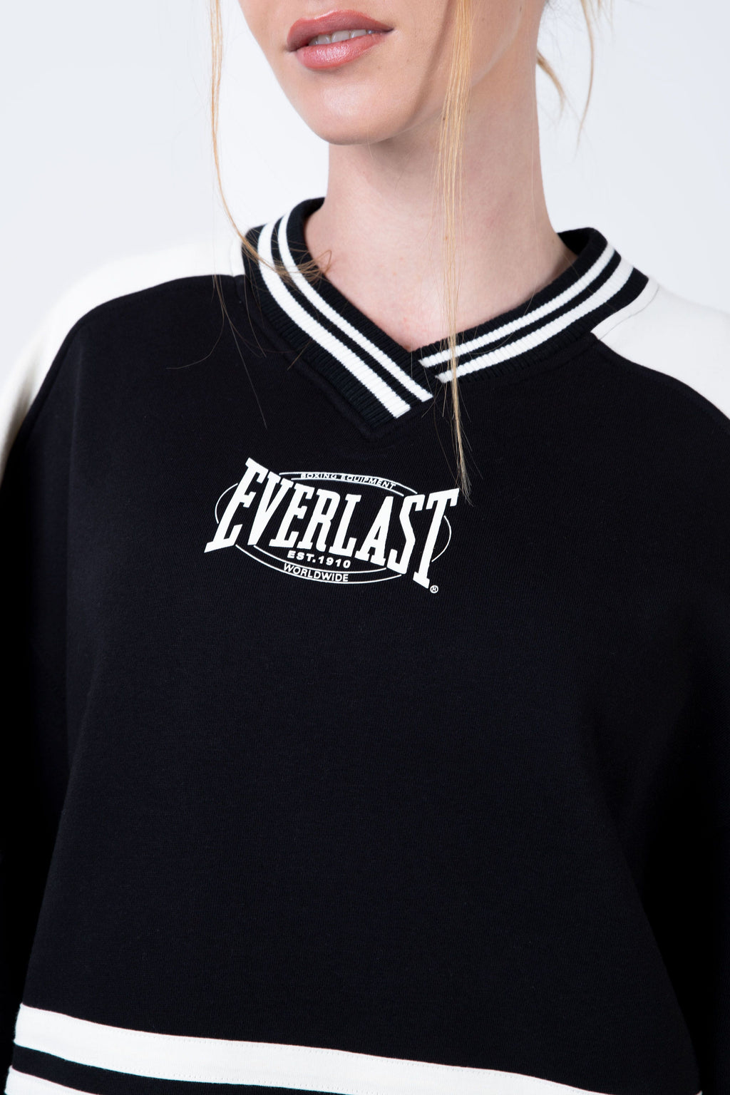 Poleron Crew Neck Peace Negro Everlast