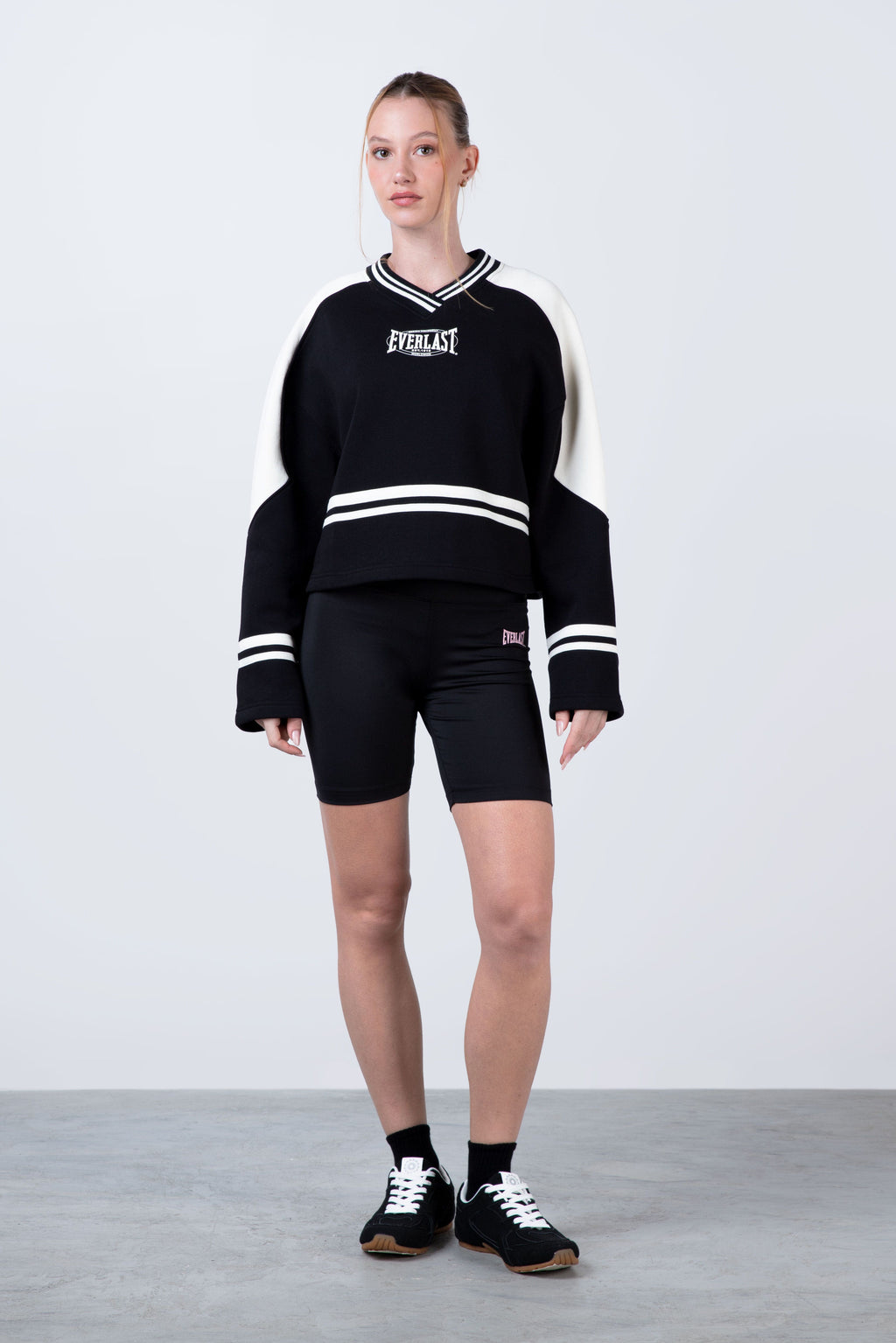 Poleron Crew Neck Peace Negro Everlast